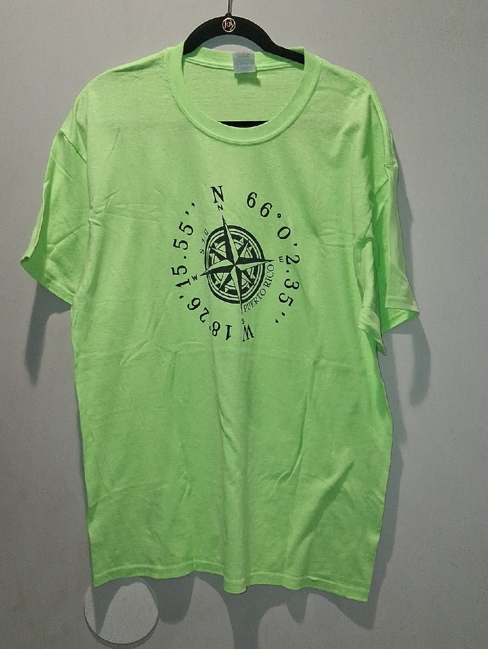 XL Flourescent Green PR Compass Tee